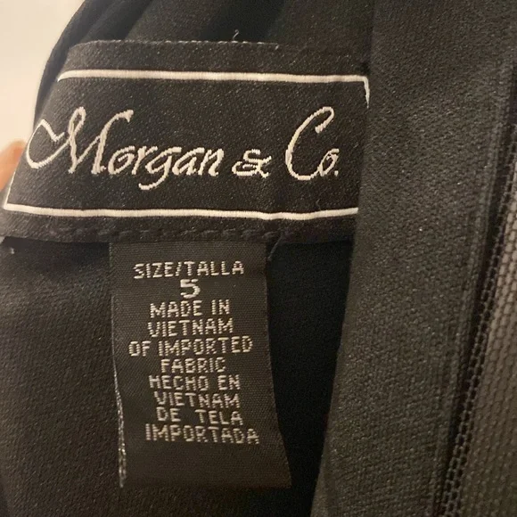 RESERVED Morgan and Company high neck fit and flare dress- 5 - Picture 12 of 14